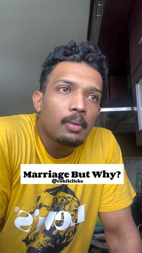 RohilGopal|Content Creator| on Instagram: "Marriage 😌…? . . . [marriage,relationship,relationship goals,instagram,trending,marriage proposal, aged over,30+ relationship] . . . #marriage #marriagebootcamp #therapy #30plus #relatable #relationshipgoals❤️ #goals"