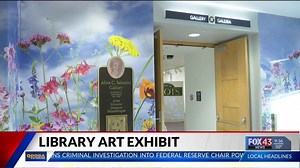 Public library art gallery transformed into garden