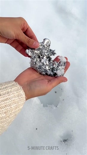 Molten Metal in Snow… Wait for the result 🔥❄️