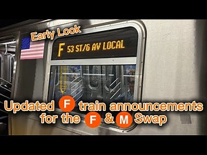 Early Look at the Updated F train Via 53 St & 63 St Programs (F & M swap 2025)