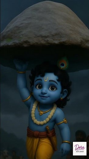 Govardhan Leela | Krishna Lifts the Mountain –3D Animated #krishna #animation #hindumythology #story