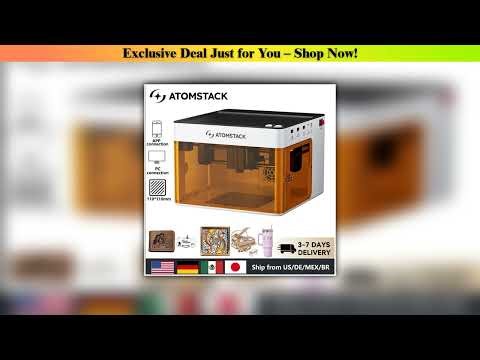 Best Seller Atomstack P1 Mini Portable Laser Engraver 5W DIY Bluetooth Machine Painted Dog Tag Pape