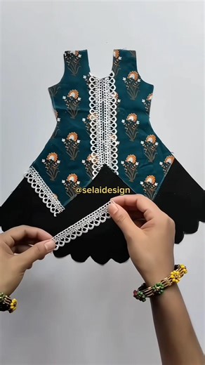 Simple Frock Cutting Sewing ✂️ | Baby Frock Design #viral #frock #fashion #baby #shorts #shortsfeed