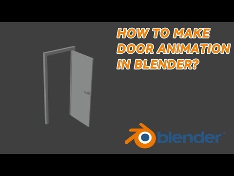 This is how to make door animation in Blender 3D: fast and easy beginner friendly tutorial