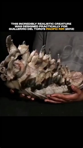 cineatomy on Instagram: "Practical effects supremacy 🙌 This is a fully mechanical Kaiju skinmate built for Guillermo del Toro’s Pacific Rim (2013). Every part of it is practical: a vac-formed plastic shell, foam latex abdomen, laminated foam eyes and pincers, and 16 articulated legs powdered by mechanics hidden inside the body."