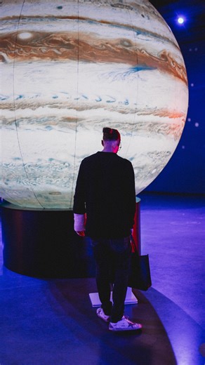 Wide open. Fully exposed. No filter. 📷✨ That’s Solar System Encounter open daily from 10am to 5pm! Included with general admission or membership. Here until February 22, don’t miss it. #DiscoveryCube #SolarSystemEncounter #Aperture | Discovery Cube