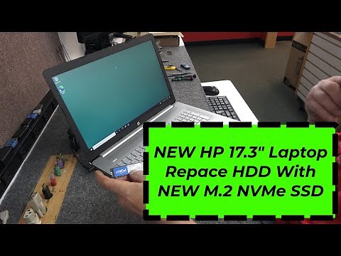 How to install M.2 SSD in HP 17.3" Laptop that has a Hard Drive. Model 17-by2053cl