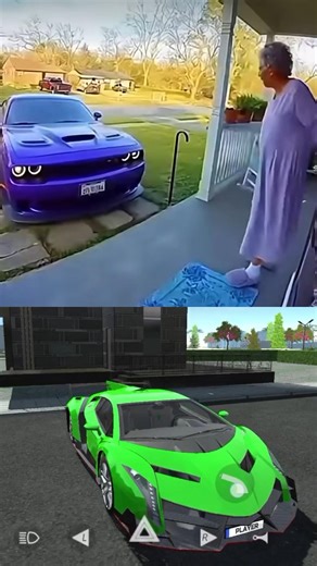 Granny scared from Lamborghini 😱🥶 in car simulator 2 #carsimulator2 #carsimulator2newupdate