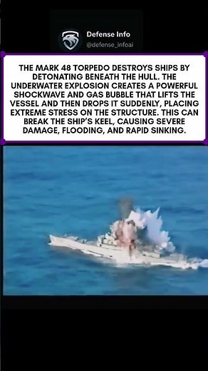 Mk-48 Torpedo Under-Keel Detonation | Powerful Submarine Weapon