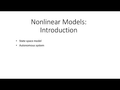 Nonlinear Models: Introduction