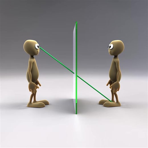 49K views · 489 reactions | Looking at mirror sizes and the geometry of reflections. #optics #mirror #angles #reflection #questionoftheday #geometry #originalanimation | Reason-why | Facebook