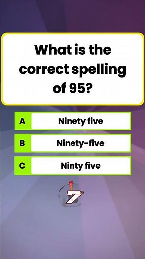 Only 1% Know 🤯 | Correct Spelling of 95? ✍️ | English Grammar Quiz #EnglishQuiz #SpellingQuiz