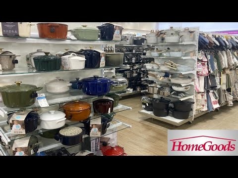 HOMEGOODS KITCHENWARE DINNERWARE PLATES COOKWARE POTS PANS SHOP WITH ME SHOPPING STORE WALK THROUGH