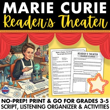 Marie Curie Readers Theater Play | Women's History Month STEM Activity Scientist
