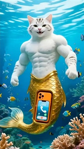 Fish Papa 👴 #cat #catsoftiktok