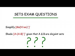 Set laws, shading and simplifying sets