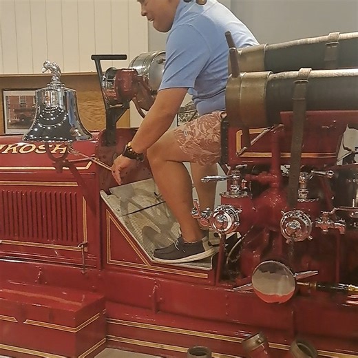 Hall Of Flame Museum on Instagram: "The American LaFrance Type 12 Fire Engine from Oshkosh, WI was created 1924. This engine marks the beginning of the Hall of Flame Museum Founder George F Getz Jr. received a Christmas present in 1955 from his wife Olive. The pumper was used by the fire department of Oshkosh, Wisconsin until the 1950's sometime during its career, it was repaired, its chemical tank was replaced with a water tank and its hard rubber tires were replaced pneumatic tires. The rig wa