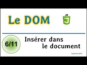 JavaScript pour insérer du contenu dans le document HTML [CDOM06]
