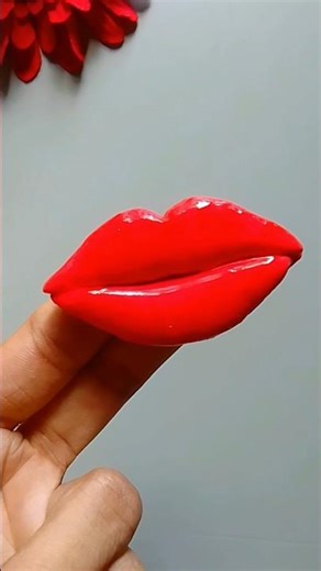 super clay lips💋 #clayart #clay #diy #lips #art #viralvideo