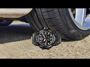 Shockproof watch testing.