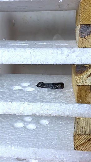 This 1000°C Metal Instantly Melts Styrofoam 😱🔥 | Oddly Satisfying #shorts #asmr #satisfying