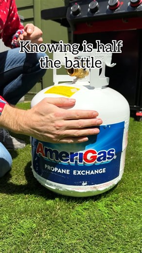 2.8M views · 21K reactions |  How to check how much propane you have! Pour warm water down the side of the propane tank, run your hand along the side until you feel a cool spot. The top of the cool spot indicates the level of your tank! #Propane #grilling #grillingseason #bbq #cookout | Jeff & Lauren | Facebook
