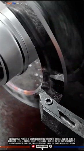 Innovation Wheel Hub Rim Turning for Mirror Finish Precision Machining #tech