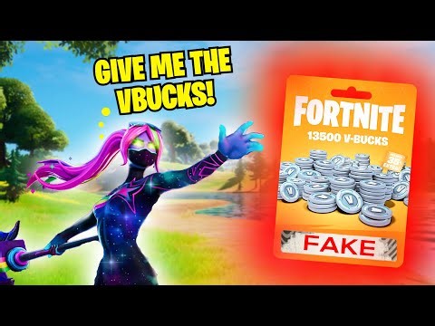 EXPOSING Fortnite SCAMMERS with FAKE V-Bucks!