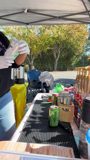 Boo-Berry Dew and an OG Dirty Soda. Two delicious classics on our dirty soda menu. #sweetsandsipsbyju #dirtysoda #mobilebar #smallbusiness | Sweet & Sips By Ju, LLC
