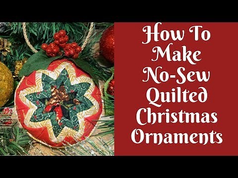Christmas Crafts: No-Sew Quilted Christmas Ornaments