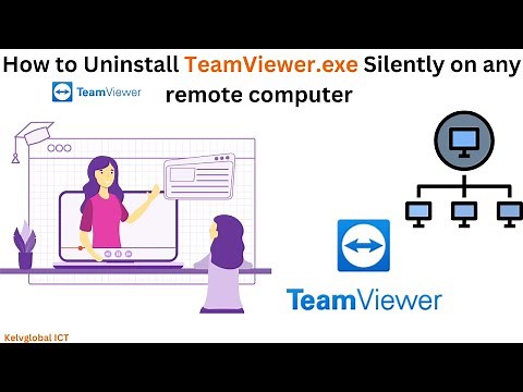 How to Uninstall TeamViewer.exe Silently on any remote computer | Uninstall TeamViewer.exe Silently