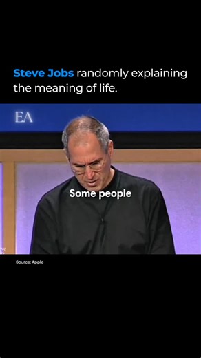 Entrepreneur Archived on Instagram: "Steve Jobs once described the meaning of life in the simplest, most profound way. He said that creating something beautiful — something made with care and love — is how people show gratitude to humanity. You might never meet the ones who use it, never hear their stories, never share your own. But through the act of creation, something invisible is passed on — a piece of your soul that connects you to others across time and space. → Follow @entrepreneurarchive