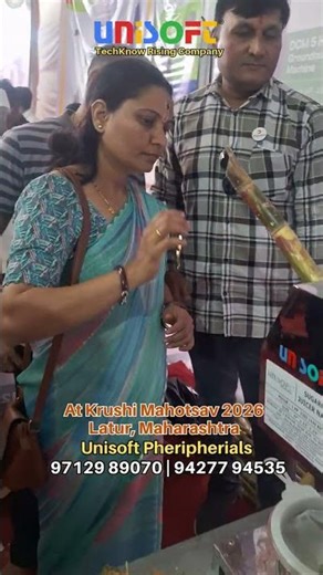 Fresh Sugarcane Juice Machine Demo at Krushi Mahotsav 2026 | Unisoft Neno Model