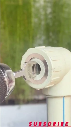 Remove Stuck Plastic Inside Pipe Easily 👍 #craft #outdoors #shorts