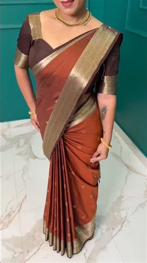 How to wear pre pleated saree #sareedraping #sareeprepleating #prepleatedsaree