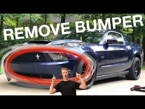 How To Remove 2010-2014 Mustang Front Bumper | QUICK & EASY!