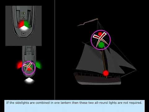 Rule 25 - Sailing vessels | Colregs | Rules of the road | Merchant Navy
