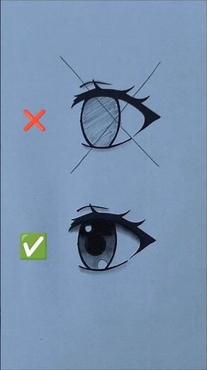 How to Draw Anime Eyes | Easy Art Tutorial #shorts