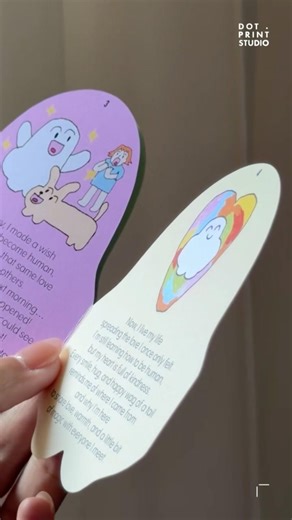 Folded Card from @song.soong.sooong #dotprint #card #foldedcard #printing #printinghouse