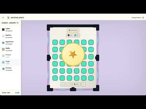 Solving All Notepad Games Puzzles | January 11th 2026