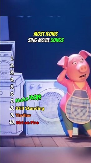 MOST ICONIC SING MOVIE SONGS