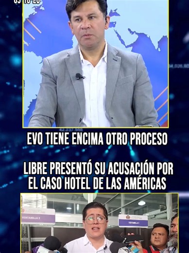 #Política | LIBRE PRESENTA ACUSACIÓN CONTRA EVO Y LINERA POR CASO HOTEL LAS AMÉRICAS La alianza Libre presentó este viernes ante la Fiscalía General en Sucre una proposición acusatoria contra el expresidente Evo Morales y el exvicepresidente Álvaro García Linera por los hechos del Hotel Las Américas de 2009, solicitando que el fiscal interino José Armando Urioste la remita a la Asamblea Legislativa. El diputado Antonio Pino, quien entregó el documento, explicó que la acción se sustenta en las co