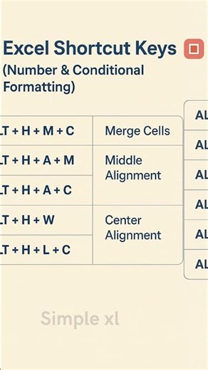 Excel shortcuts part 1