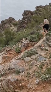 Hiking Piestewa Peak. Full hike in comments.