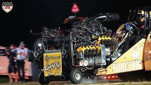 Listen to the ENGINES ROAR from the Giddy Up Modified Tractor!! #NTPA #modified #tractorpulling | NTPA Truck and Tractor Pulling
