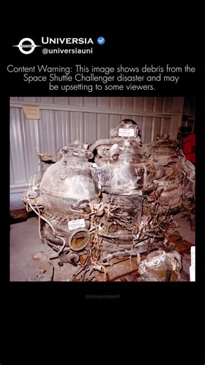 ᴜɴɪᴠᴇʀsɪᴀ on Instagram: "This is a difficult but important piece of history. You are looking at a heavily damaged Space Shuttle Main Engine (SSME) recovered from the Atlantic Ocean following the tragic loss of Space Shuttle Challenger (STS-51-L) and its seven crew members on January 28, 1986. Seventy-three seconds after liftoff, a catastrophic failure caused the shuttle to break apart. In the months that followed, an enormous effort was undertaken to recover debris like this engine component. Ex