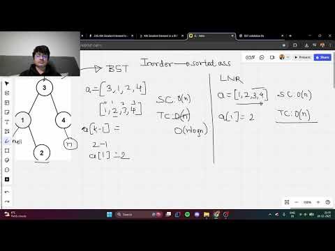 Leetcode 230 - Kth Smallest Element in a BST in Java