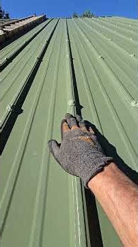 Metal roof repair: replacing 2 screws #shorts