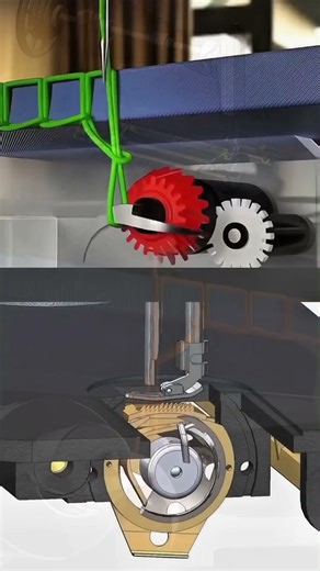 How Sewing Machines Work 🤯 || Inside a Sewing Machine 🔥 || How Fabric Gets Stitched 🤯 #cad #3d