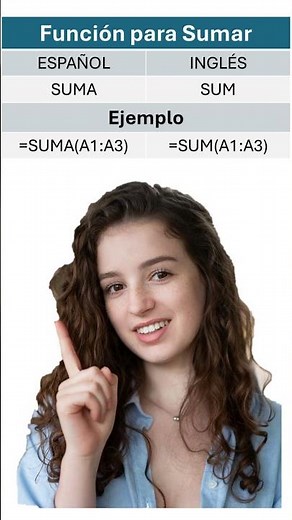 Funciones básicas de Excel en español e inglés #excel